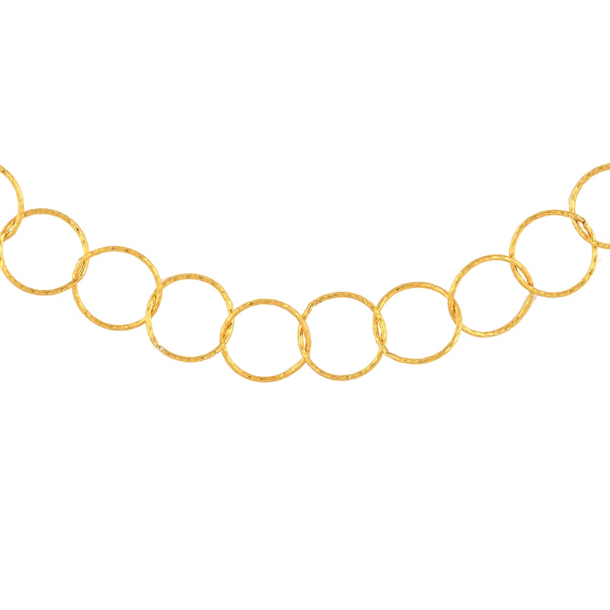 14K Yellow Gold Over Sterling Silver 9.7mm Oversized Rolo Necklace 24 Inches 6.30 Grams image number 2