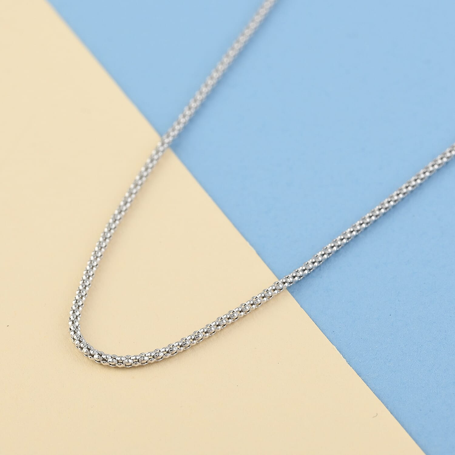 Italian Sterling Silver Coryana Chain 18 Inches 1.25mm 2.10 Grams