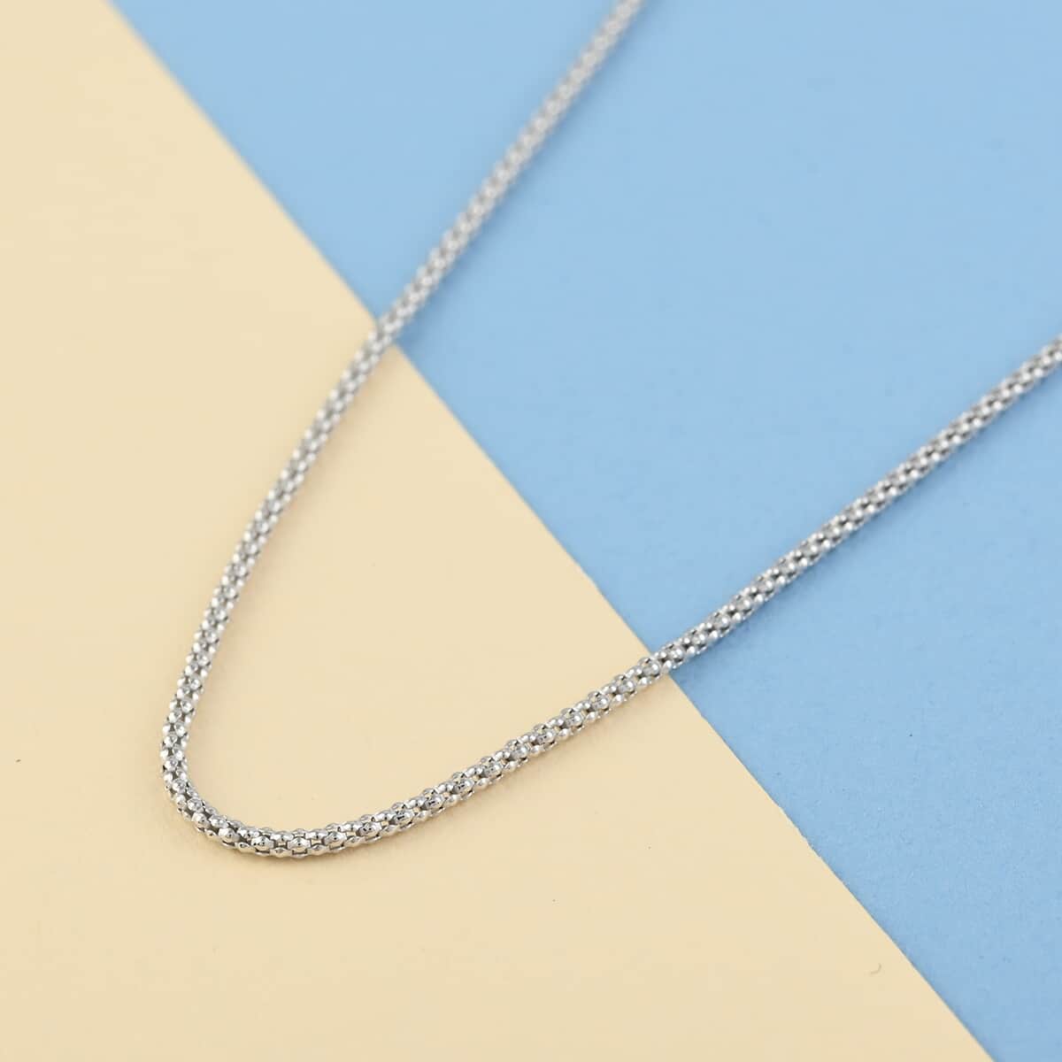 Italian Sterling Silver Coryana Chain 18 Inches 1.25mm 2.10 Grams image number 1