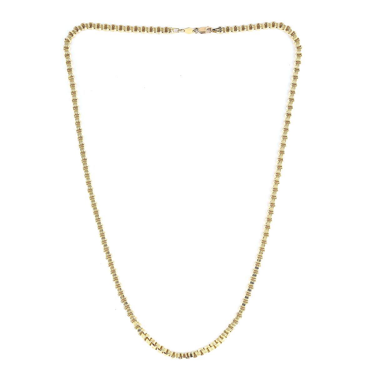 10K Yellow Gold 4mm Alexander Necklace 20 Inches 12.90 Grams image number 3
