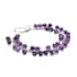 Amethyst 5-7mm Beaded Anklet in Silvertone (7.5-10.5 In) 53.50 ctw image number 2