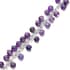 Amethyst 5-7mm Beaded Anklet in Silvertone (7.5-10.5 In) 53.50 ctw image number 3