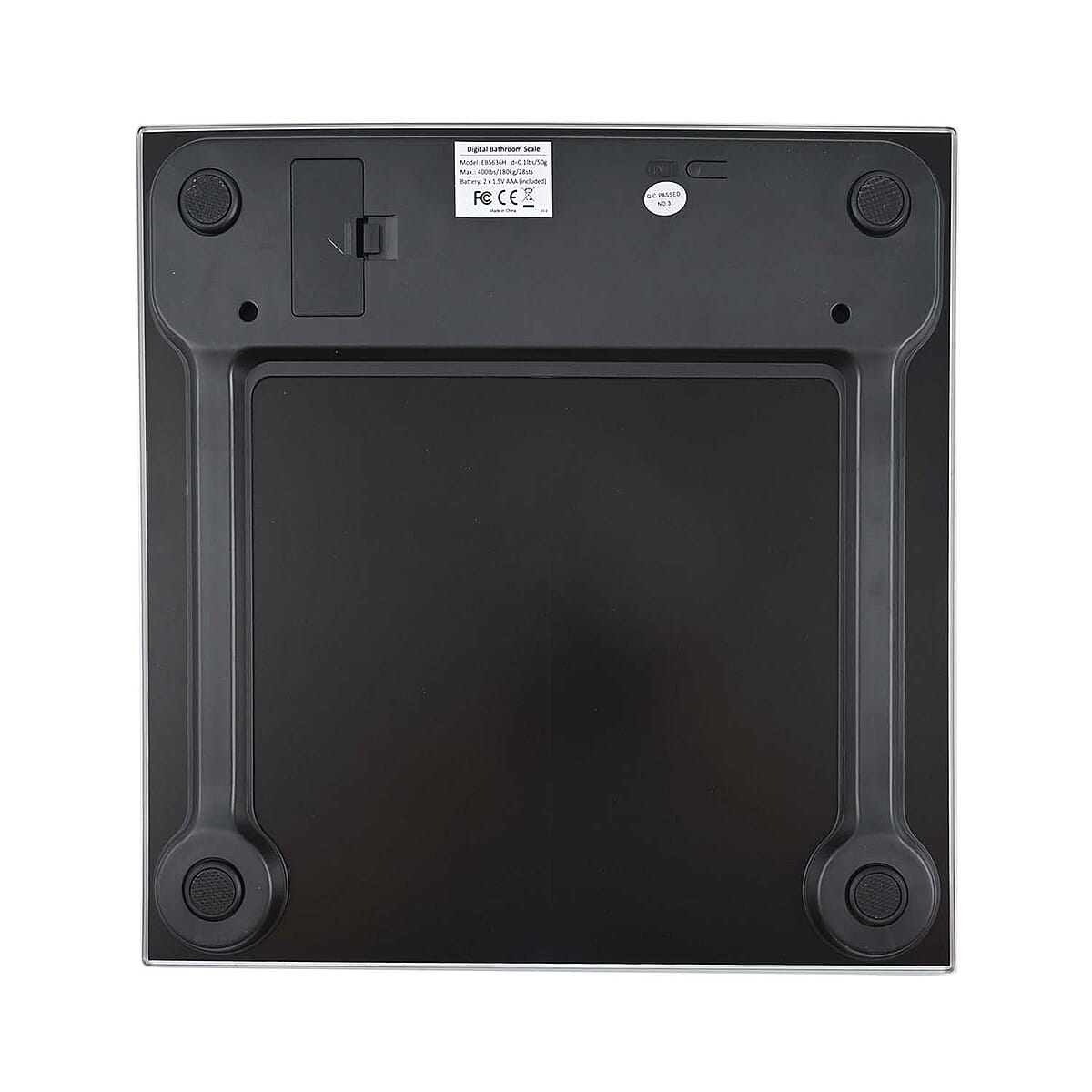 LETSFIT Tempered Glass Weighing Scale -Clear/Black image number 5