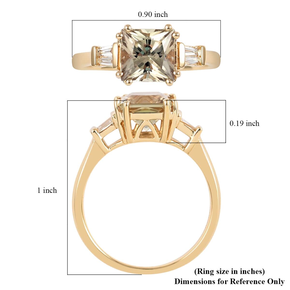 Iliana AAA Turkizite and Diamond 2.10 ctw Ring in 18K Yellow Gold (Size 9 )  image number 5