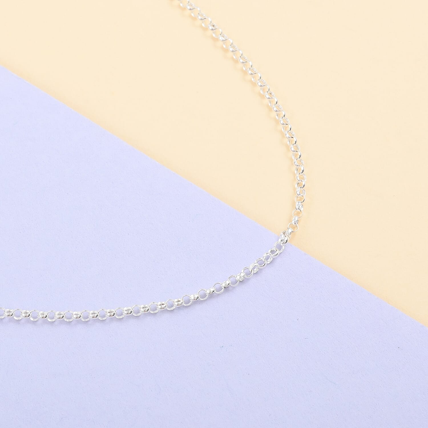 Italian Sterling Silver 1.2mm Rolo Chain 18 Inches 2.10 Grams
