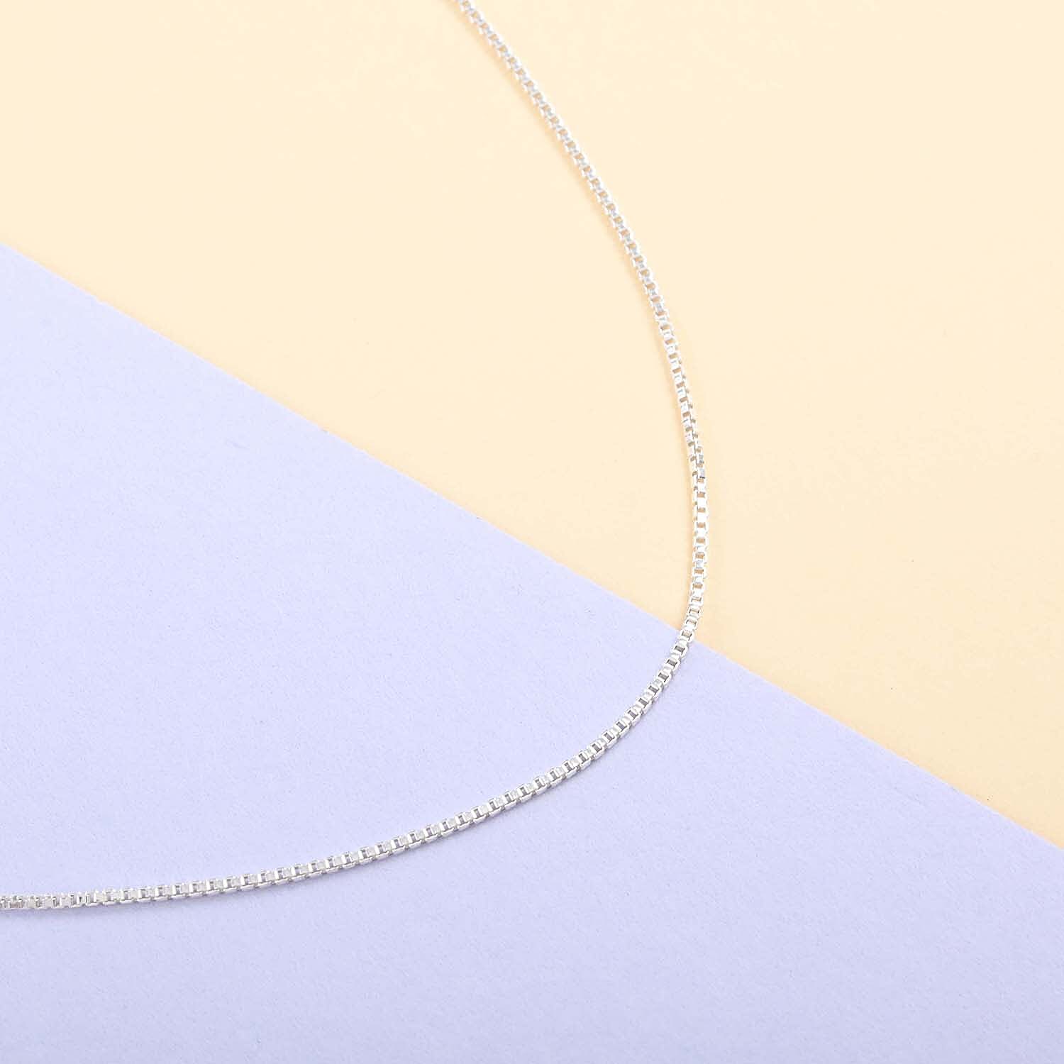 Italian Sterling Silver 1.2mm Box Chain 24 Inches 2.60 Grams