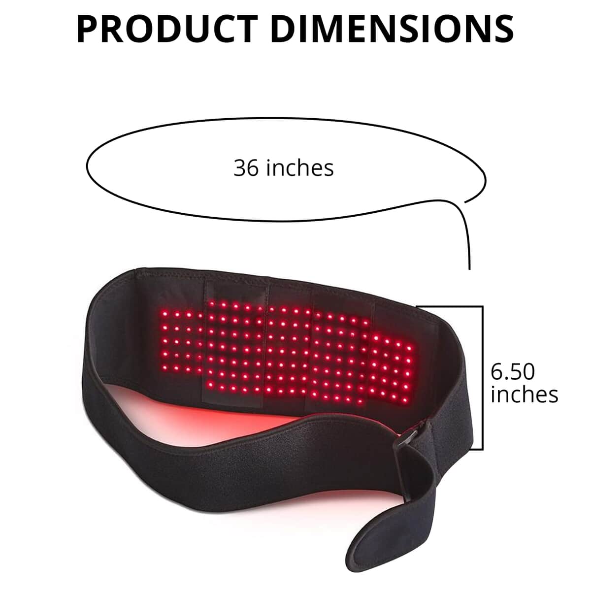TRIM and TONE Fat Burning & Body Contouring Belt with EMS and Red Light Therapy image number 5