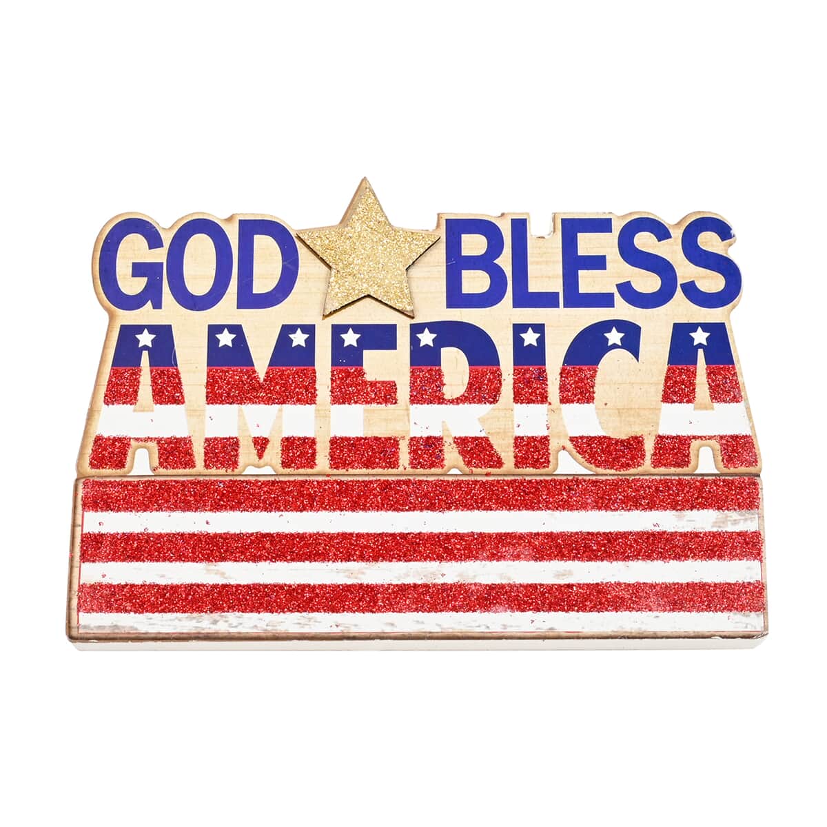 God Bless America Patriotic Table Top Decor image number 0
