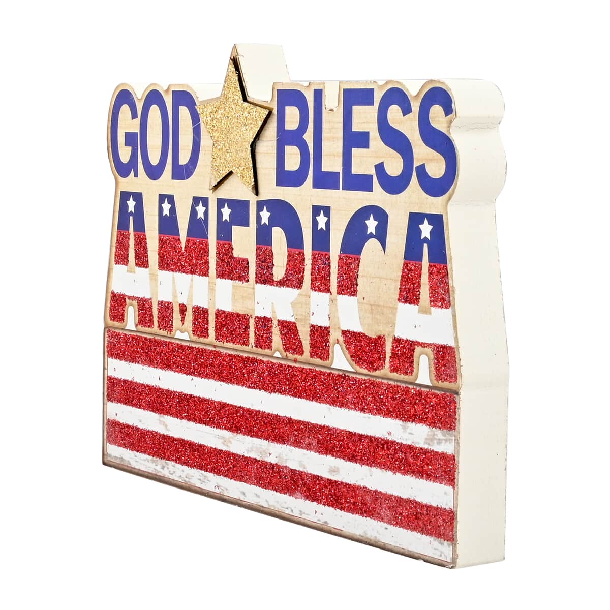 God Bless America Patriotic Table Top Decor image number 3