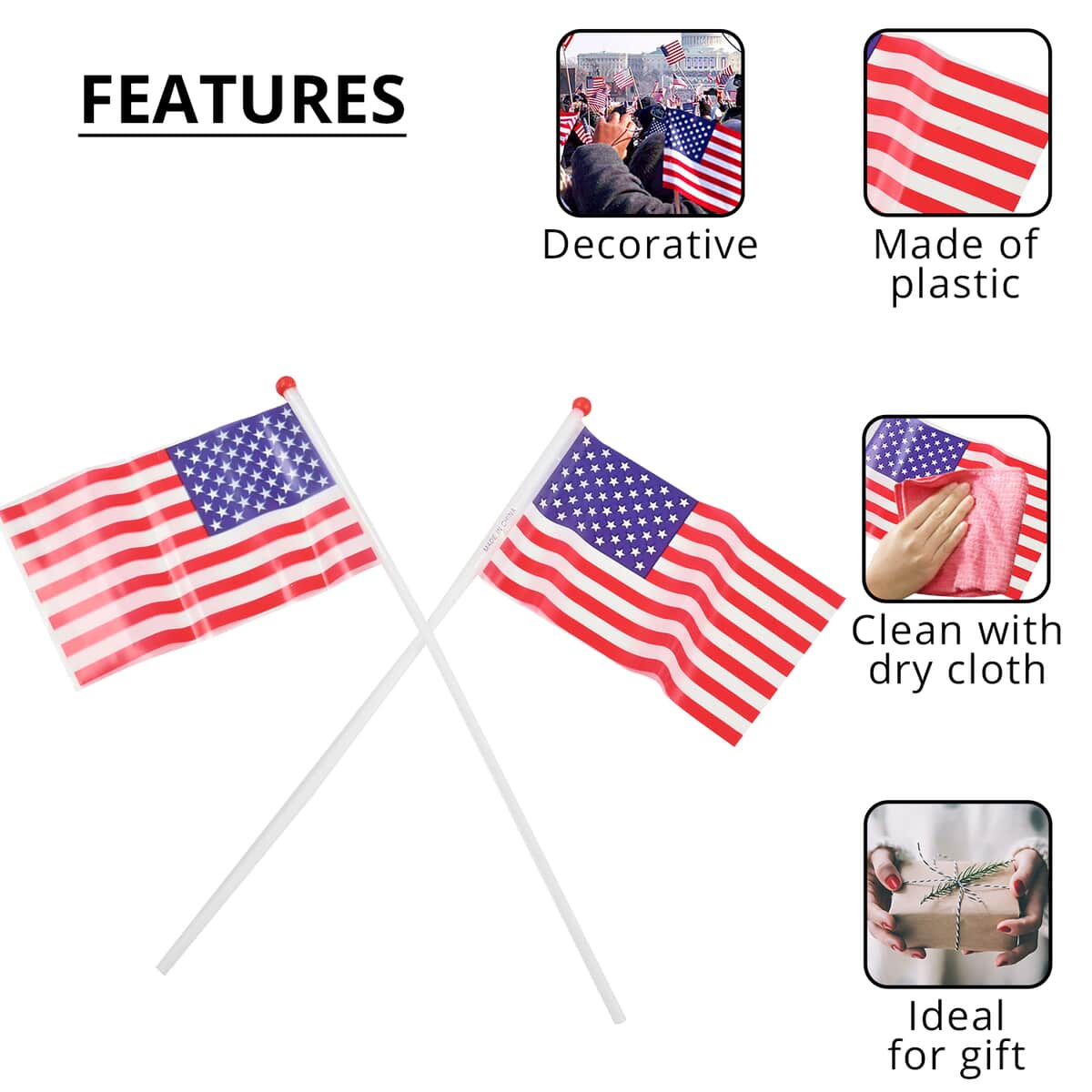 Mini American Flag 5PK image number 2