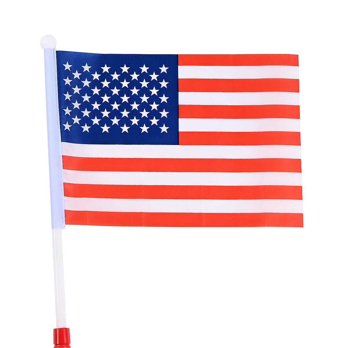 17 in Red American Flag with LED Light Stick image number 5