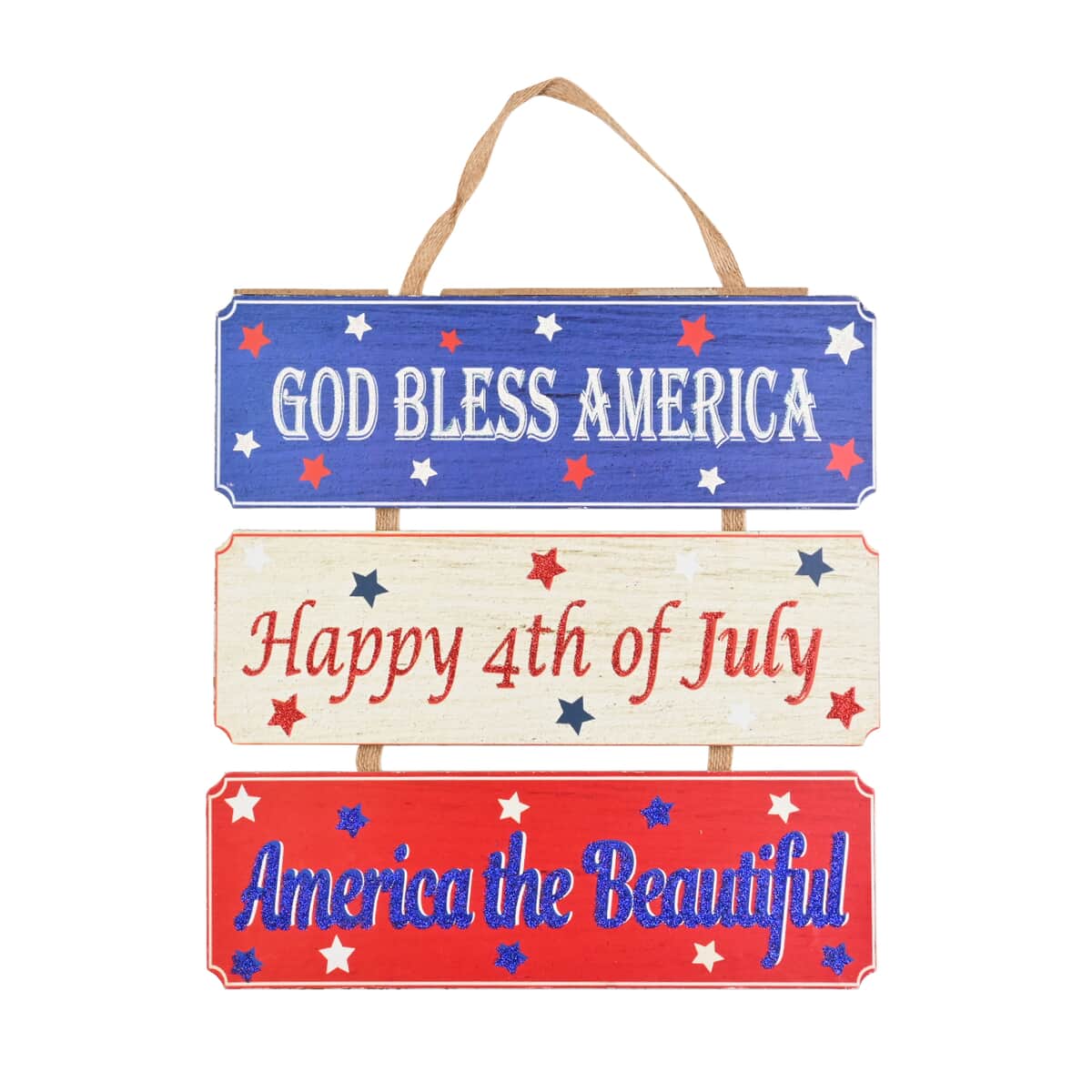 4th Of July God Bless America Patriotic Wall Plaque image number 0