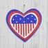 Patriotic Heart Wall Plaque image number 1