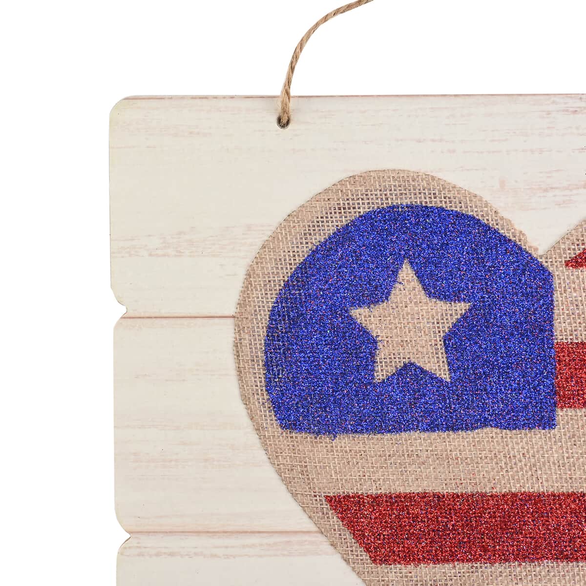 4th of July Patriotic Heart America Wall Plaque image number 3