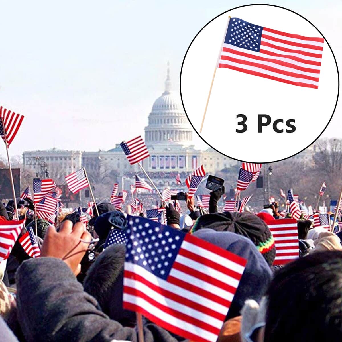 3PK American Flag image number 1