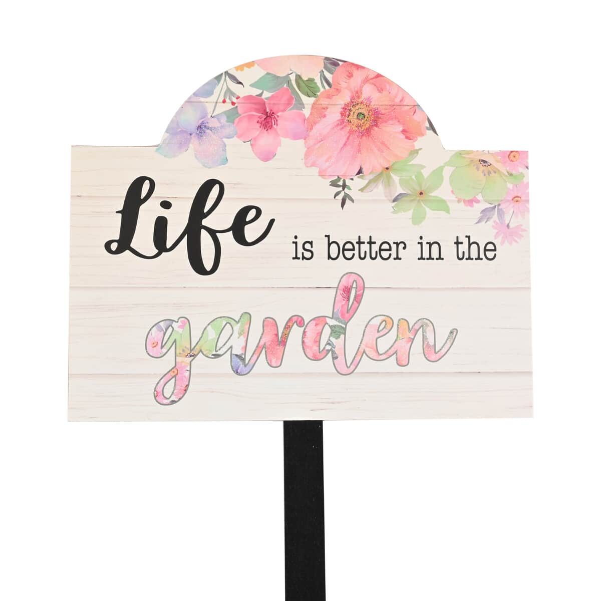 "Life is Better in the Garden" Planter Stake (14-16in) image number 0