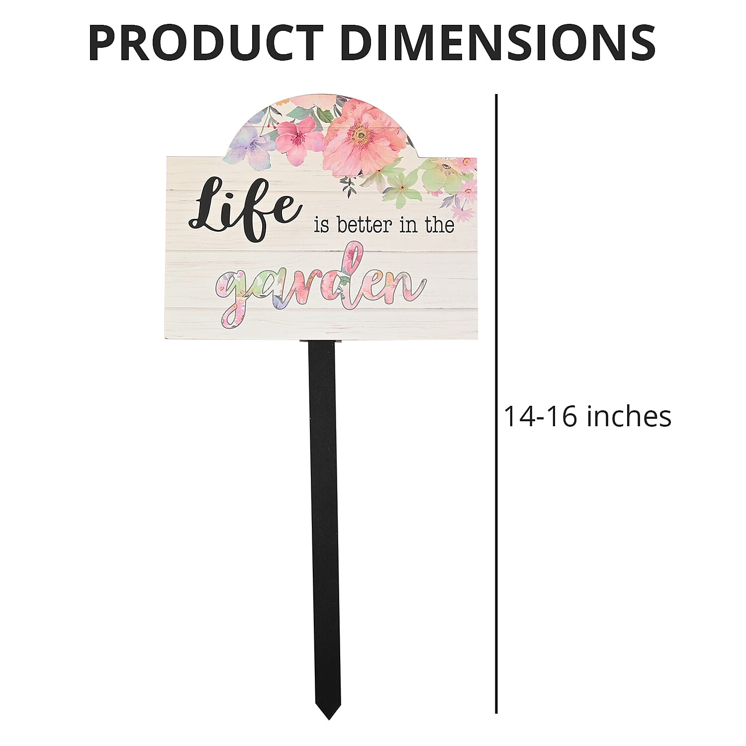 Life is Better in the Garden Planter Stake (14-16in)