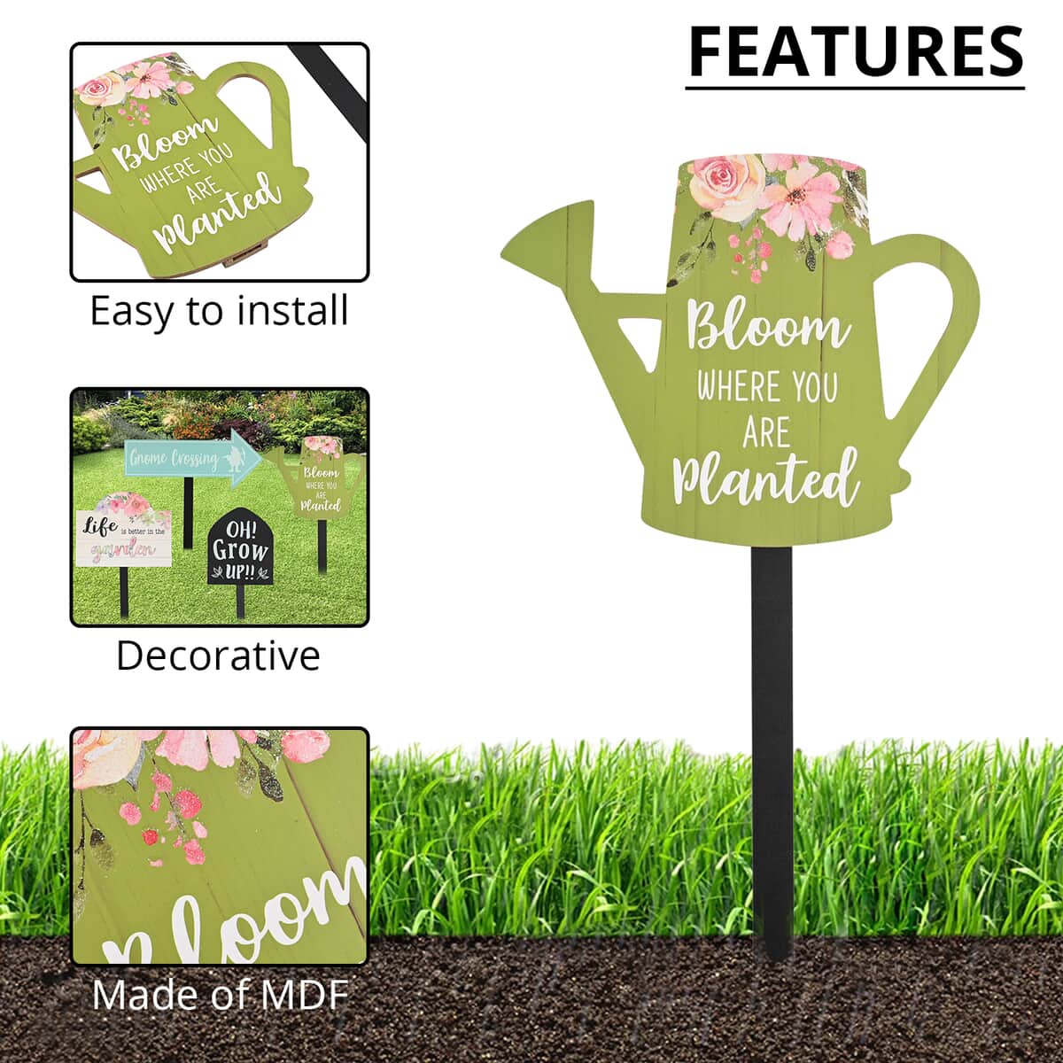 Bloom Where you are Planted Planter Stake image number 2