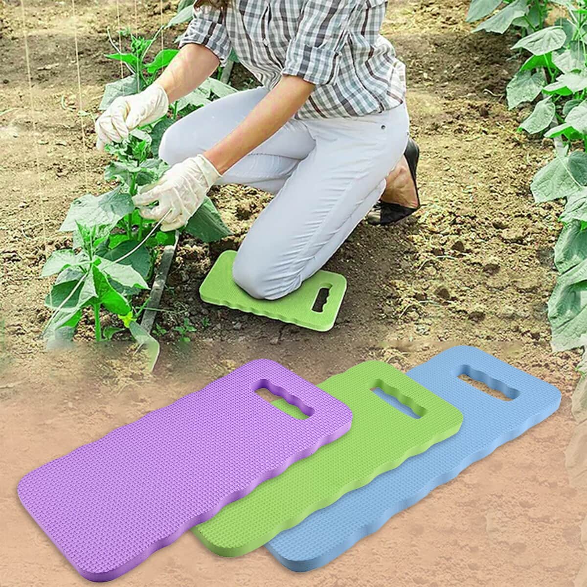 Purple Kneeling Pad Foam Clrs (15.5x7 in) image number 1