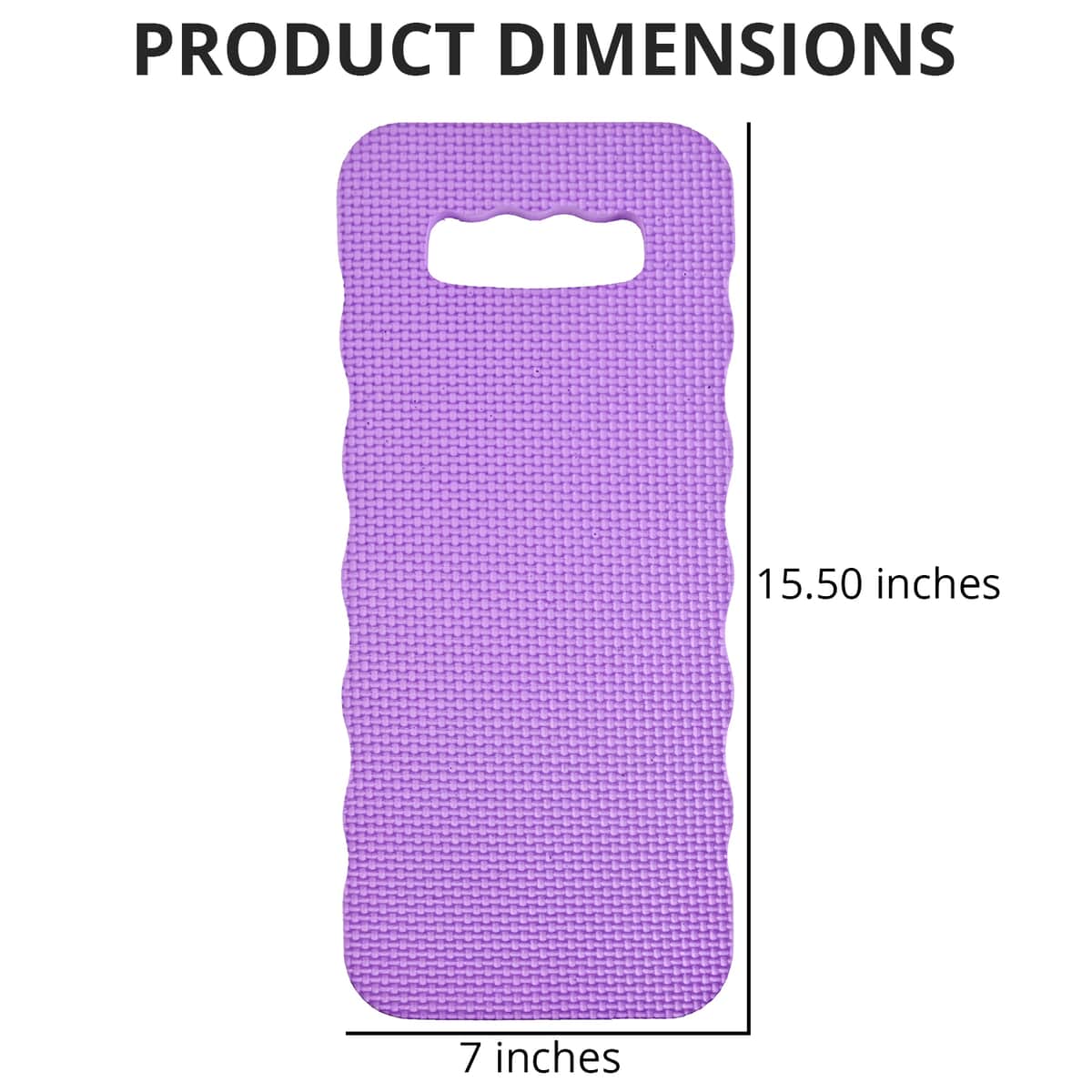 Purple Kneeling Pad Foam Clrs (15.5x7 in) image number 3