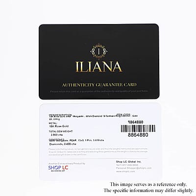 Certified and Appraised Iliana AAA Marropino Morganite and G-H SI Diamond 3.90 ctw Halo Ring in 18K Rose Gold (Size 10.0) 4.66 Grams