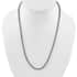 Black Diamond Tennis Necklace 20 Inches in Platinum Over Sterling Silver 3.00 ctw image number 2