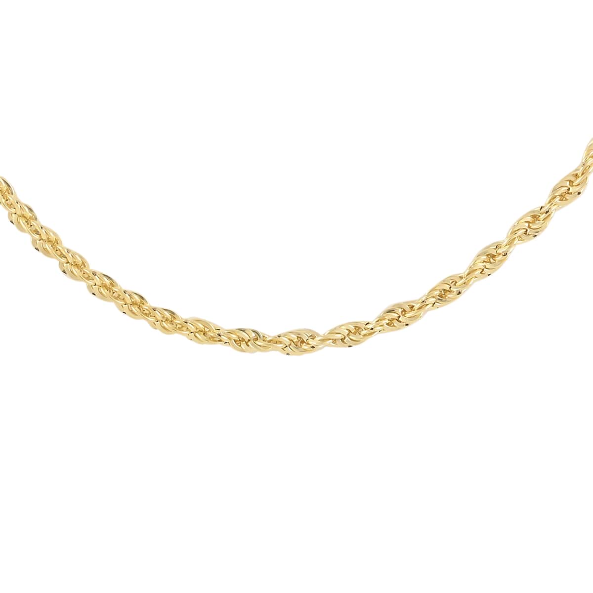 Italian 10K Yellow Gold 4mm Rope Necklace 26 Inches 8 Grams image number 0