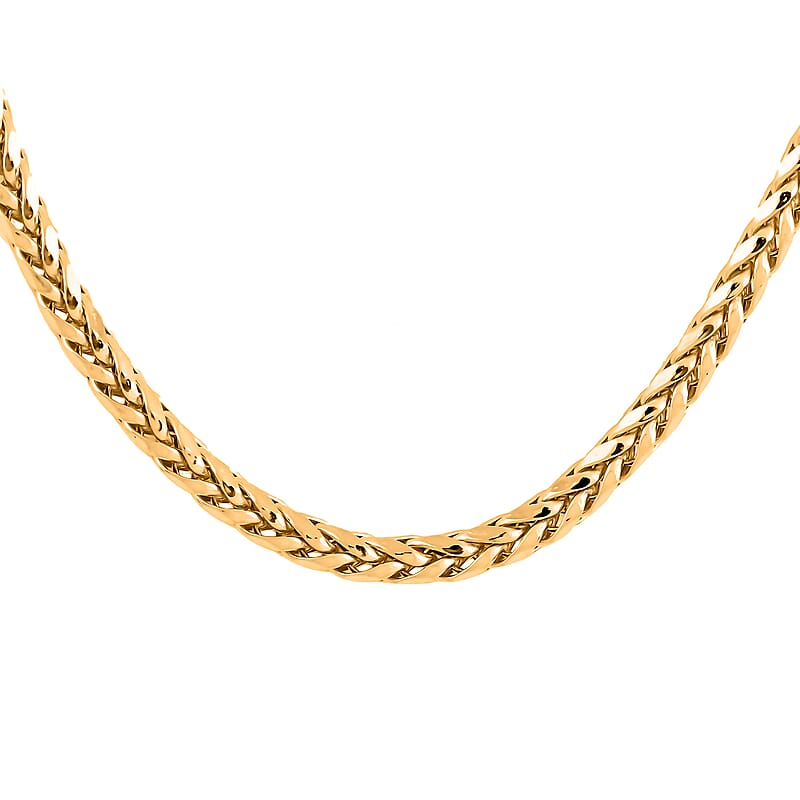 Ottoman Treasure 18K Yellow Gold 2.5mm Spiga Necklace 22 Inches 8.25 Grams