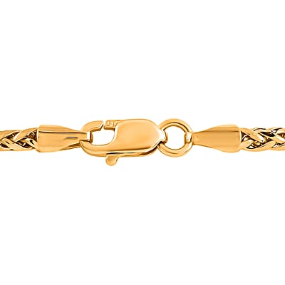 Ottoman Treasure 18K Yellow Gold 2.5mm Spiga Necklace 22 Inches 8.25 Grams