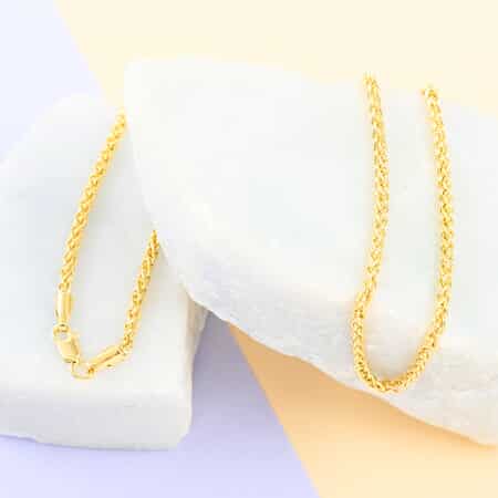OTTOMAN TREASURE 10K Yellow Gold 2.4mm Spiga Necklace 30 Inches 6.8 Grams image number 1