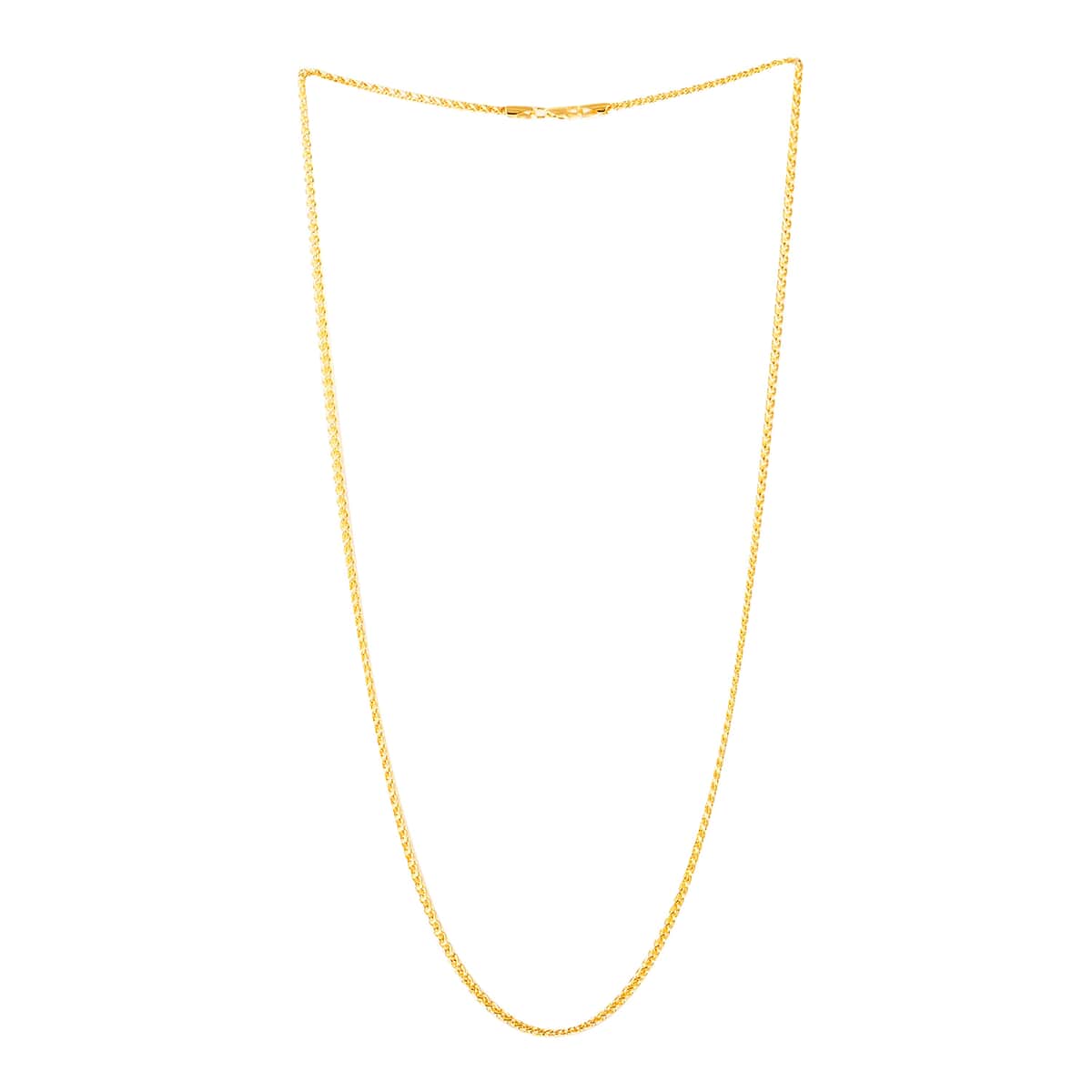 OTTOMAN TREASURE 10K Yellow Gold 2.5mm Wheat Necklace 22 Inches 5.1 Grams image number 2
