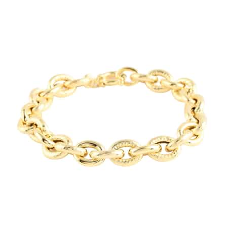 Ottoman Treasure 10K Yellow Gold 10.4mm Oversized Curb Bracelet (8.50 In) 13.20 Grams image number 0