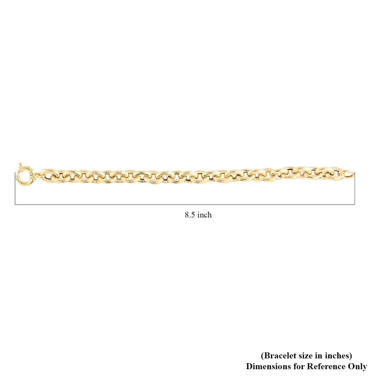 Ottoman Treasure 10K Yellow Gold 10.4mm Oversized Curb Bracelet (8.50 In) 13.20 Grams image number 4