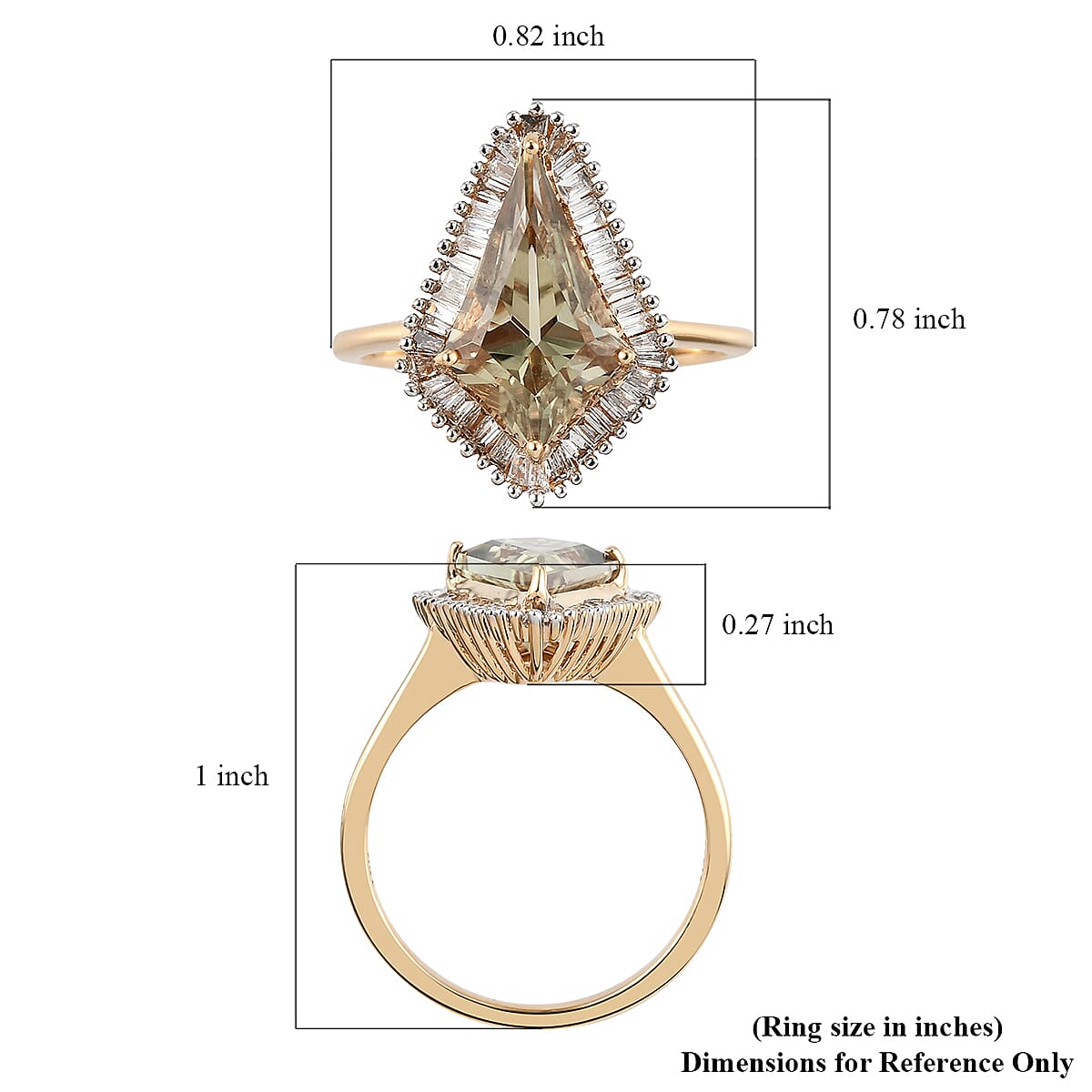 Buy Iliana 18K Yellow Gold AAA Turkizite and G-H SI Diamond