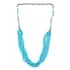 ONE OF A KIND Santa Fe Style Sleeping Beauty Turquoise Navajo Pearl Beaded Multi Strand Layered Necklace 37 Inches in Sterling Silver 965.00 ctw image number 0