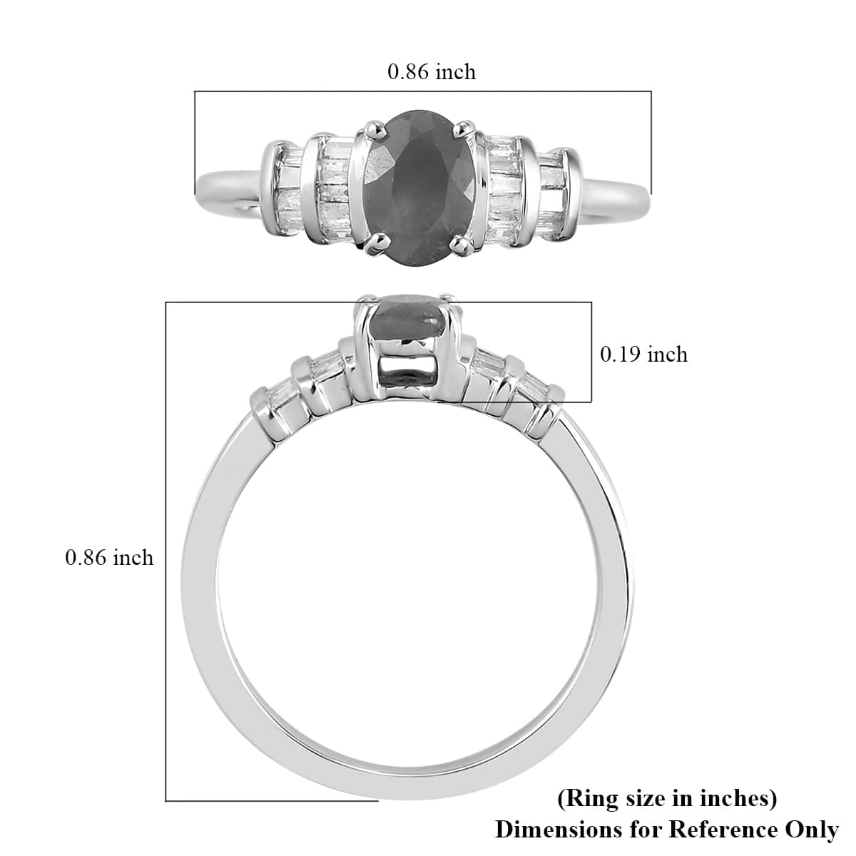 LUXORO 10K White Gold Premium Narsipatnam Alexandrite and Diamond G-H I3 Ring (Size 6.0) 2.40 Grams 1.00 ctw image number 5