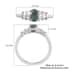 Luxoro 10K White Gold Premium Narsipatnam Alexandrite and G-H I3 Diamond Ring (Size 7.0) 1.00 ctw image number 5