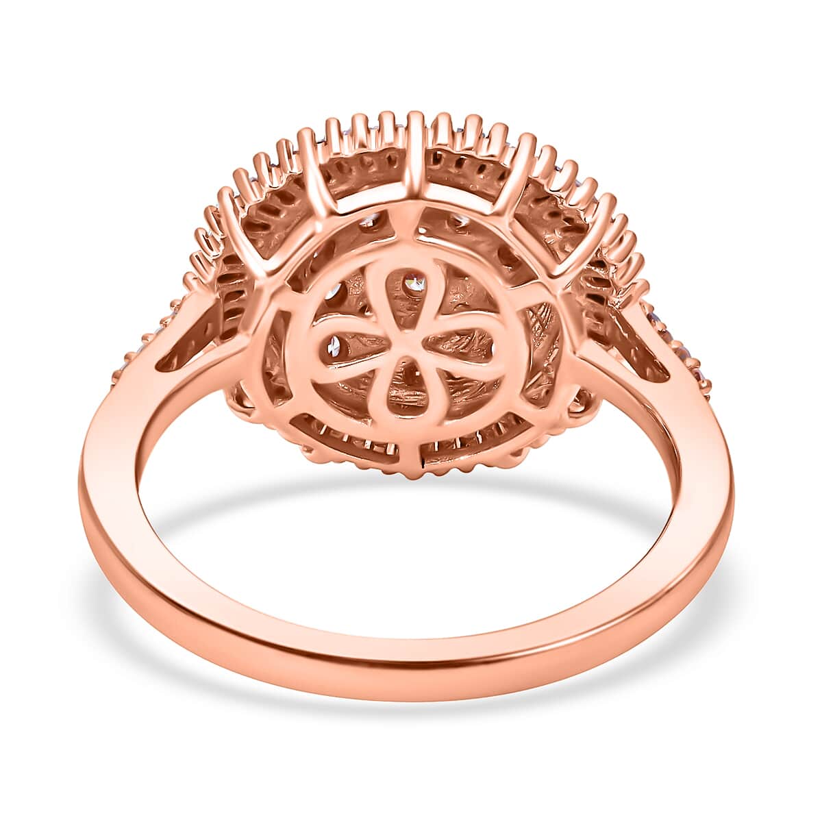 Natural Pink Diamond I3 Cocktail Ring in Vermeil Rose Gold Over Sterling Silver (Size 7.0) 1.00 ctw image number 3