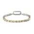 Brazilian Citrine and White Zircon Bracelet in Platinum Over Sterling Silver (6.50 In) 10.50 ctw image number 0