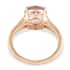Certified and Appraised ILIANA 18K Rose Gold AAA Patroke Kunzite and G-H SI Diamond Ring (Size 8.0) 3.85 Grams 3.75 ctw image number 3