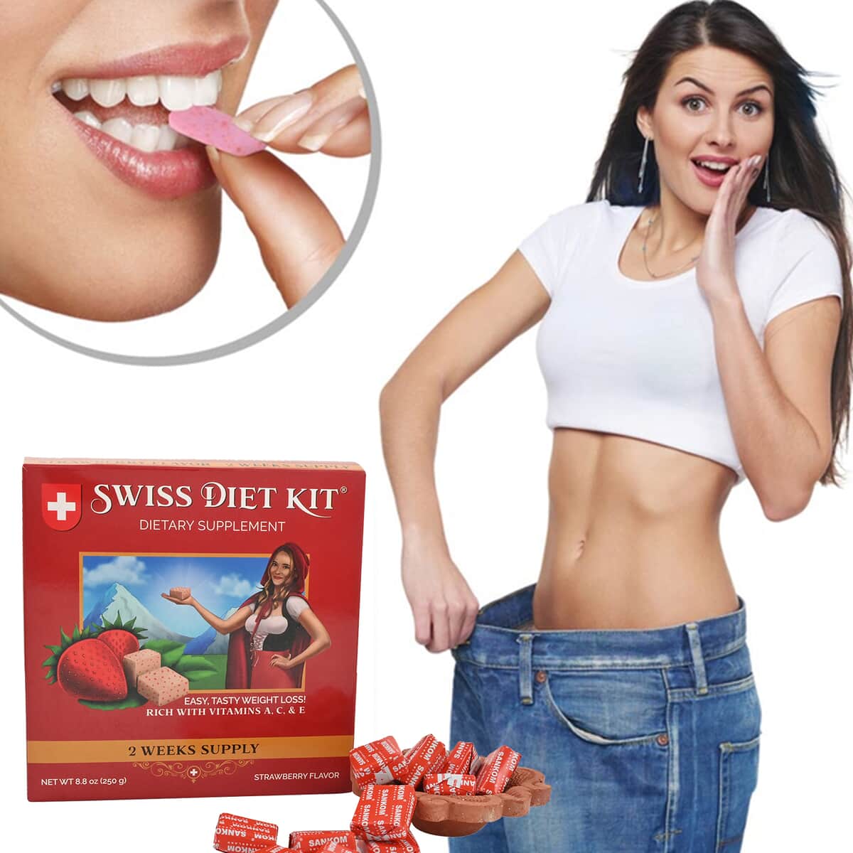 Sankom Swiss Diet Kit Complete Set 4-Week Set - Strawberry image number 1