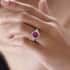 Iliana 18K Yellow Gold AAAA Ouro Fino Rubellite and G-H SI Diamond Ring (Size 7.0) 4.70 Grams 3.40 ctw image number 2