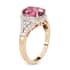 Iliana 18K Yellow Gold AAAA Ouro Fino Rubellite and G-H SI Diamond Ring (Size 7.0) 4.70 Grams 3.40 ctw image number 3