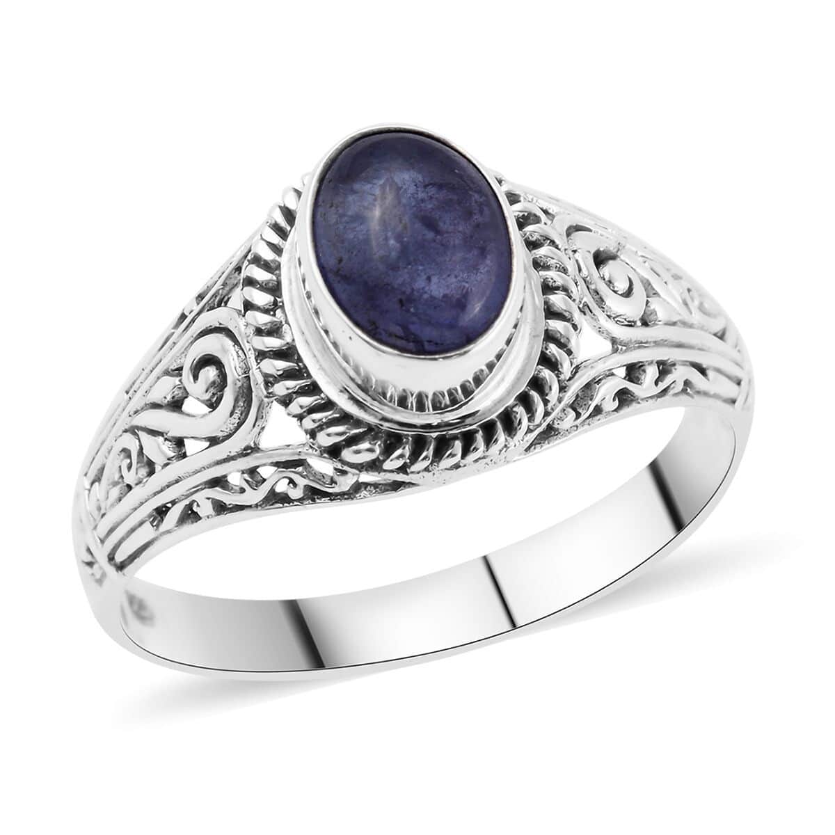 Bali Legacy Tanzanite Ring in Sterling Silver (Size 10.0) 1.50 ctw image number 0
