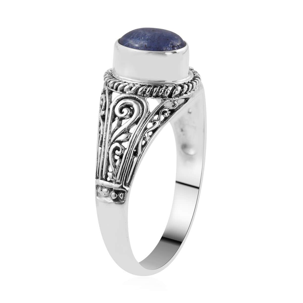 Bali Legacy Tanzanite Ring in Sterling Silver (Size 10.0) 1.50 ctw image number 3