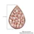 Natural Pink Diamond Pear Shape Stud Earrings in Vermeil Rose Gold Over Sterling Silver 0.25 ctw image number 4