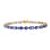 Luxoro 14K Yellow Gold Premium Ceylon Blue Sapphire Tennis Bracelet (7.25 In) 12.75 ctw