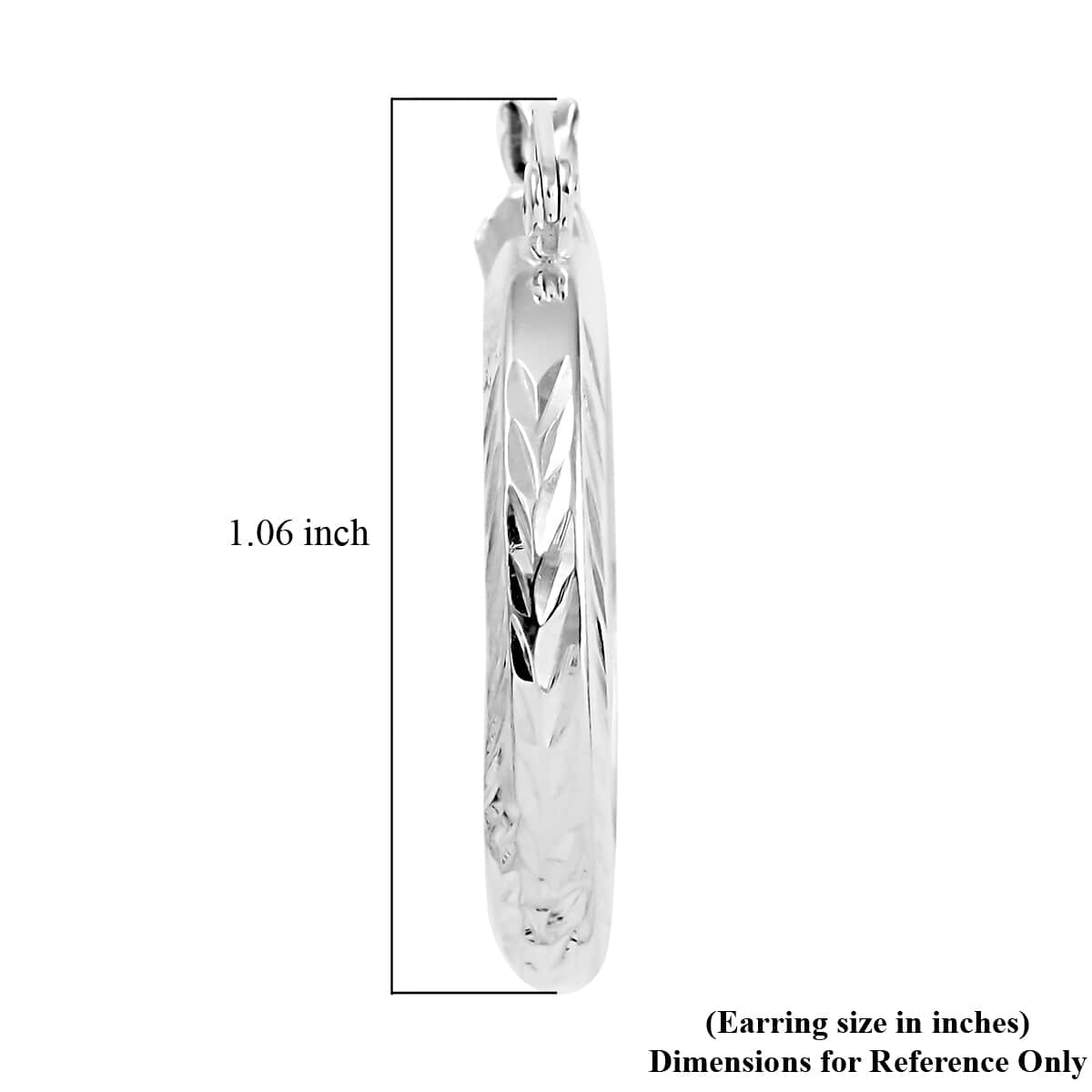 14K Rose Gold Over Sterling Silver Hoop Earrings 2.30 Grams image number 4