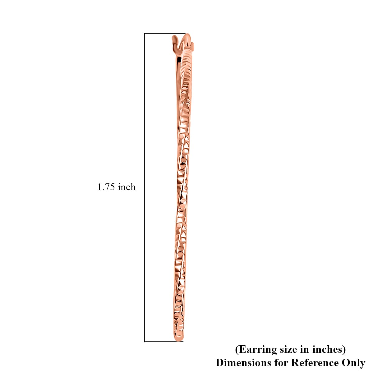 Diamond-cut Twisted Hoop Earrings in 14K Rose Gold Over Sterling Silver 2.50 Grams image number 4