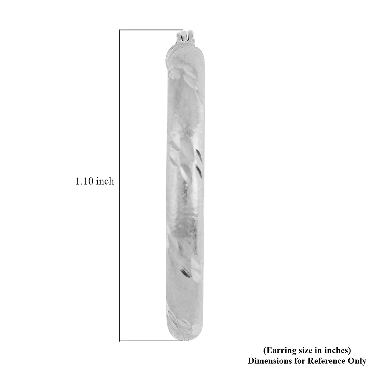 Sterling Silver Hoop Earrings 2.90 Grams